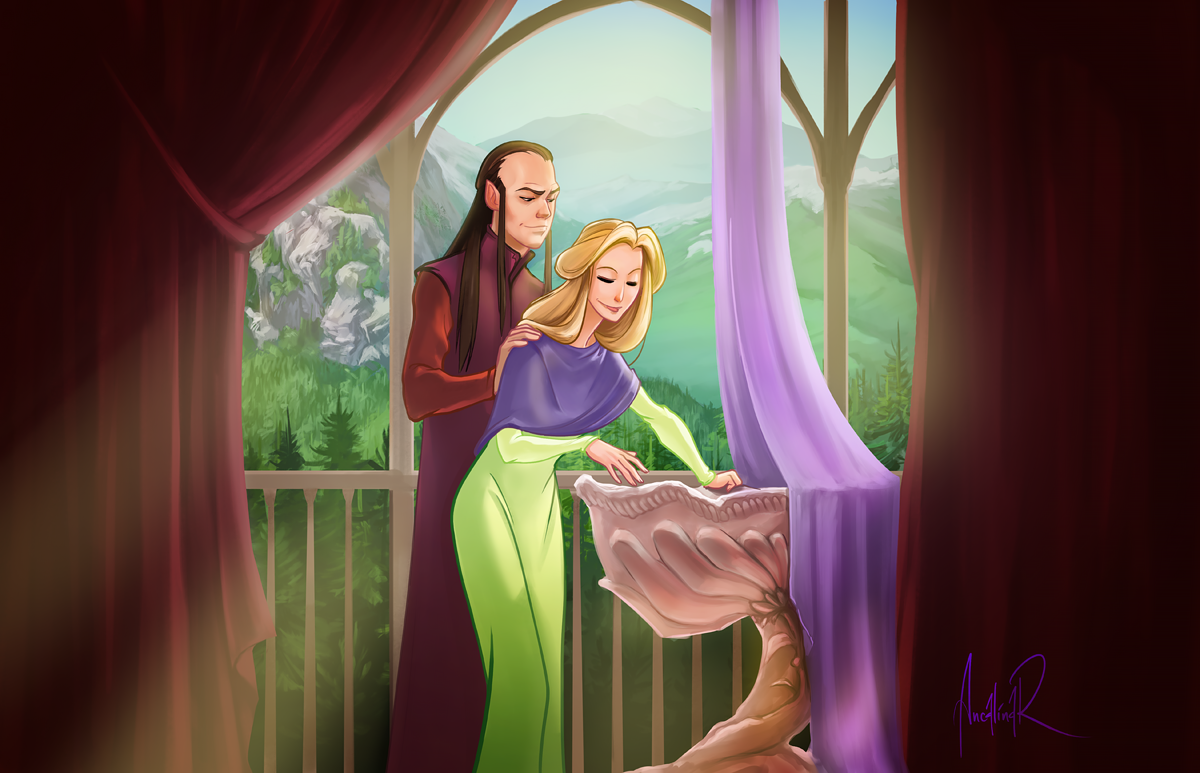 Celebrian and Elrond