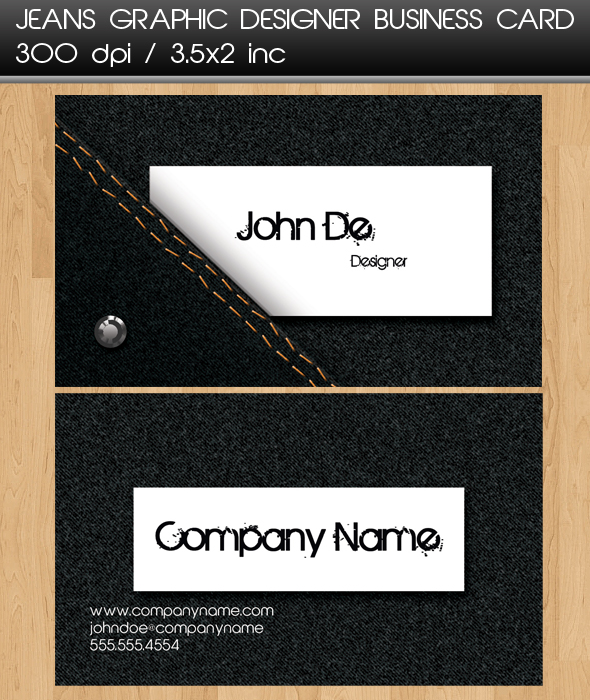 Jeans Business Card By Dimplegal On Deviantart