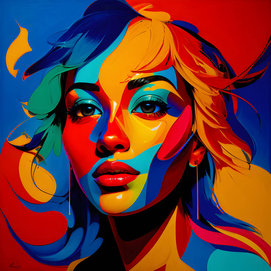 Abstract Face Fill In Unveiling Emotions: Abstract Portrait in a Symphon by VisionaryVixen on ...