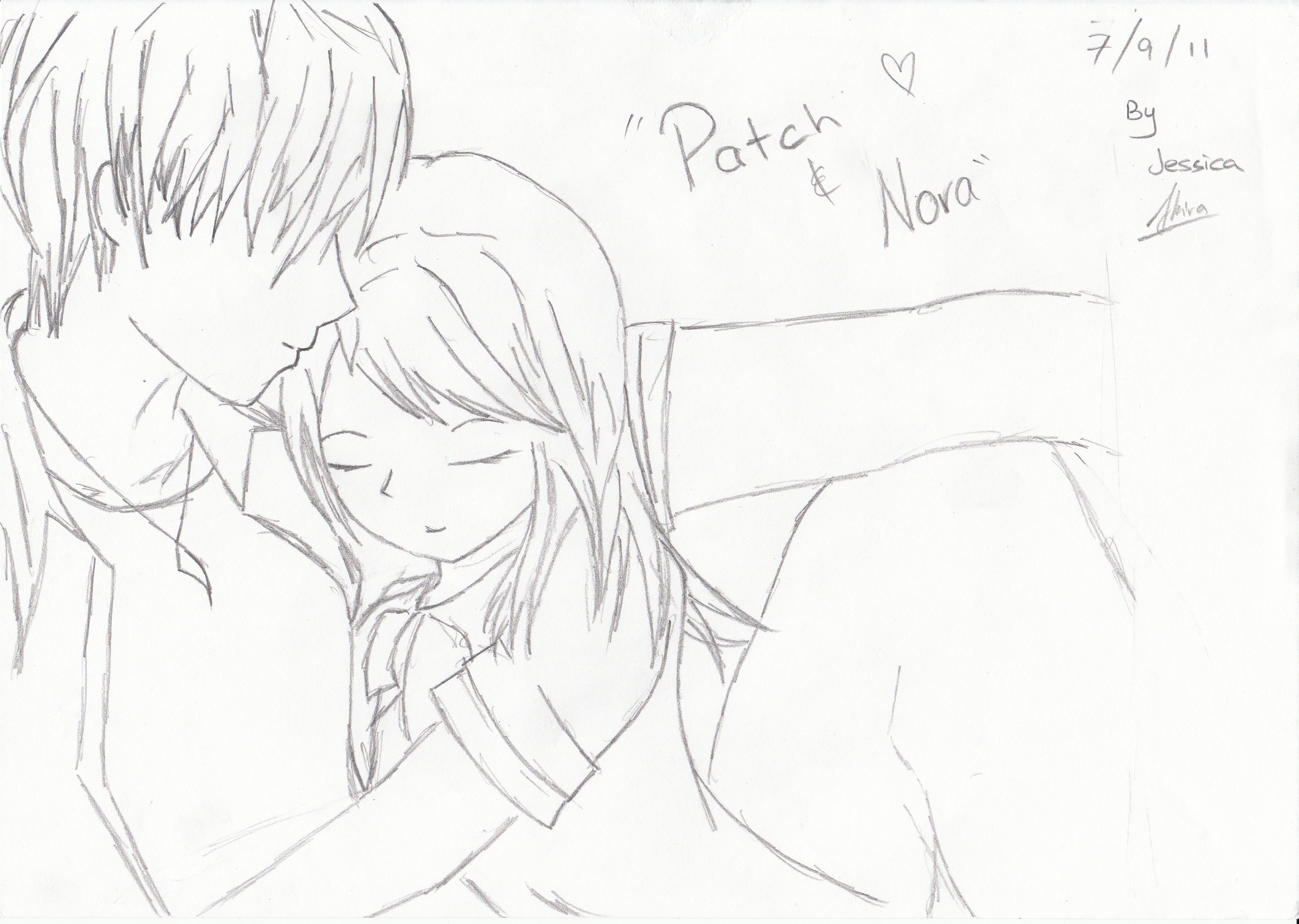 Patch and Nora from Hush, Hush