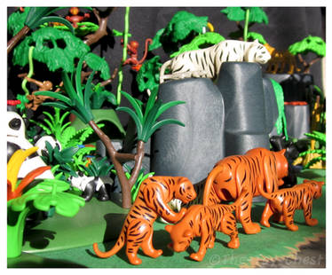 Playmobil, Zoo, Tigers, Pandas