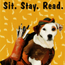 Wishbone Card - Sit. Stay. Read.