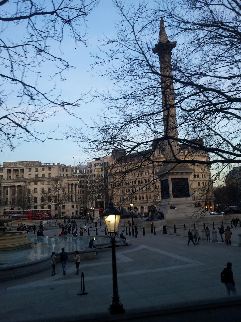 Trafalgar Square with Nelson statue