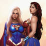 Supergirl and Wonder woman