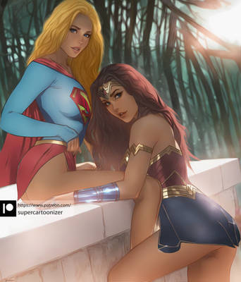 Supergirl and Wonder woman