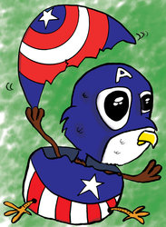 Cute Avengers Animals: Captain America Baby Eagle