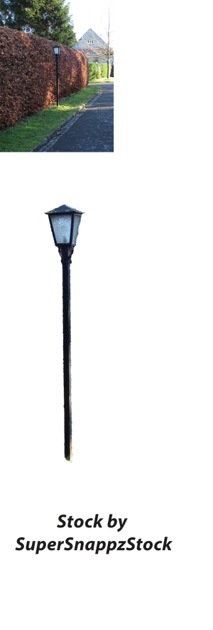 Old Street Lamp -cutout stock