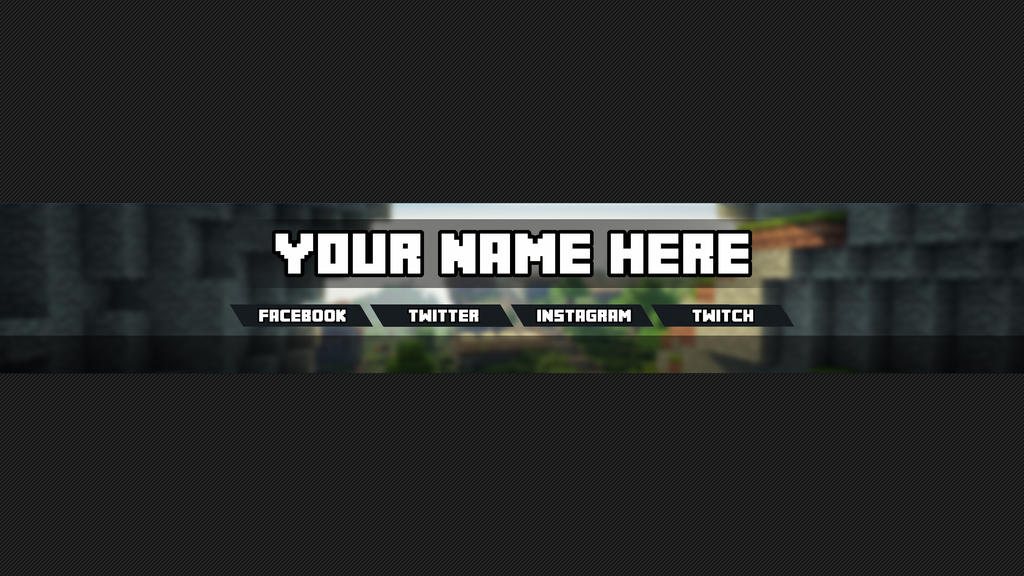 Minecraft Youtube Banner 1 By Lvigilance On Deviantart