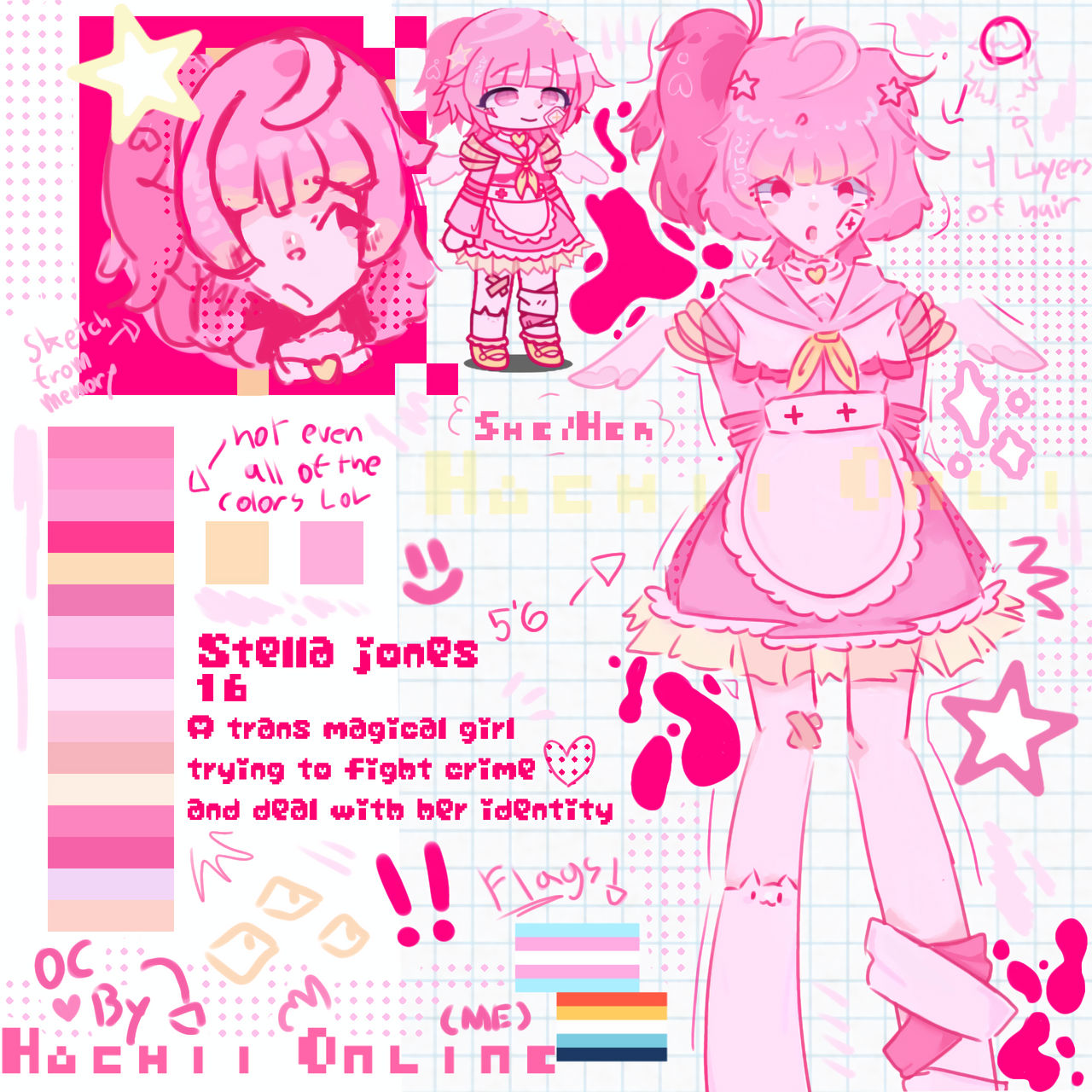 Oc Character Layout Full OC character sheet by HachiisuYT on DeviantArt