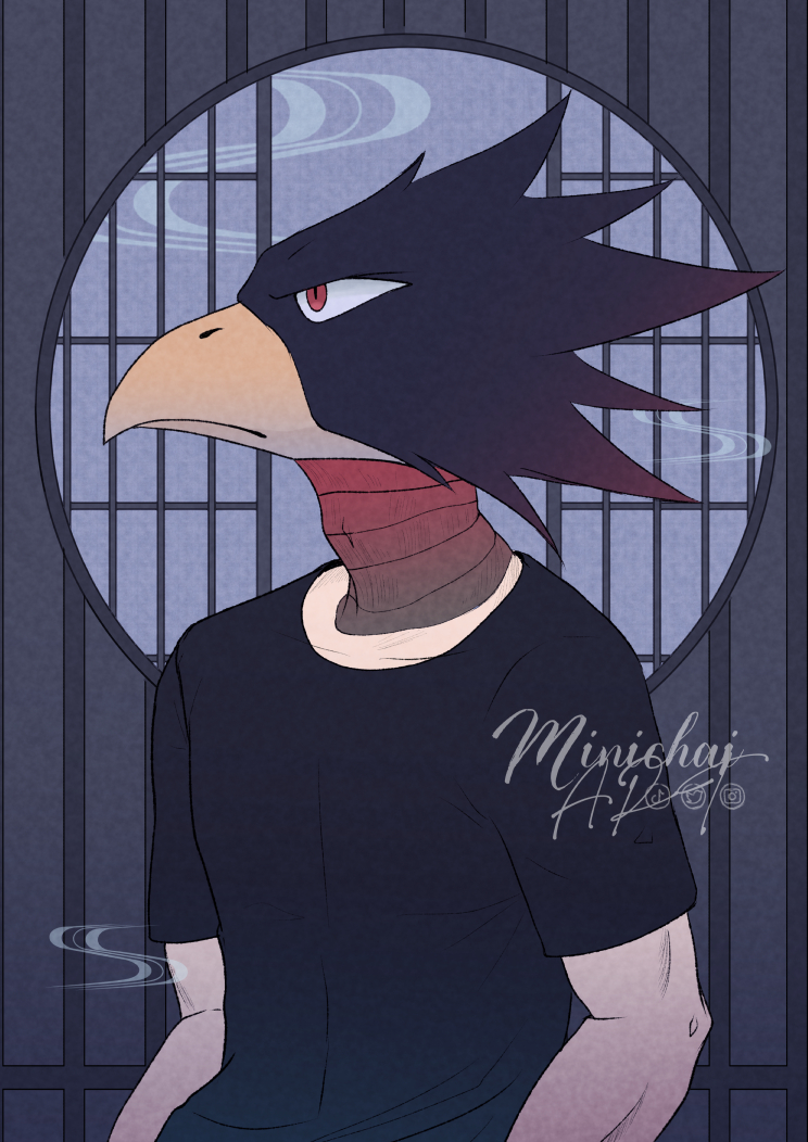 Tokoyami by Minichai-Art on DeviantArt
