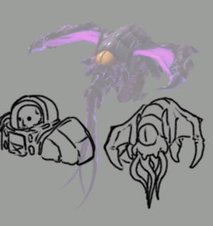 Starcraft 2 - Void Gods - Scourge by AVModels on DeviantArt