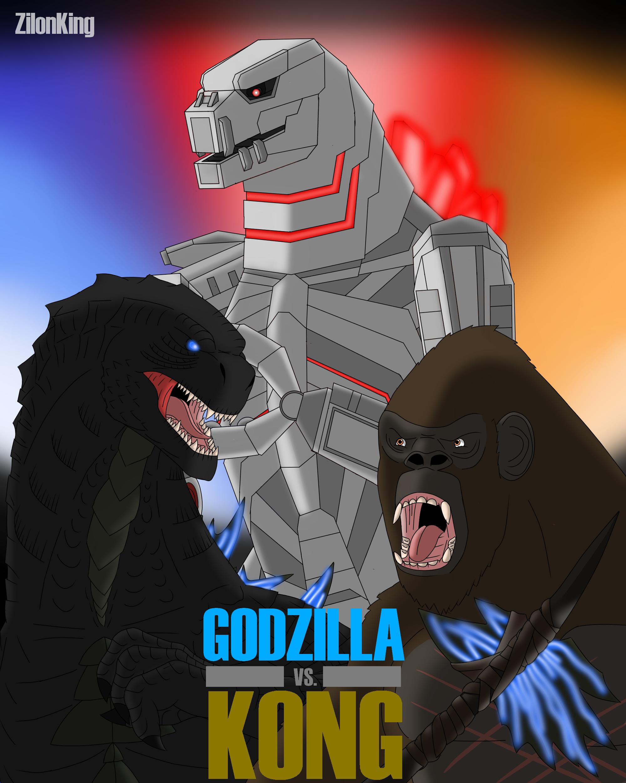 Godzilla vs Kong (Poster Art) by ZilonKing on DeviantArt