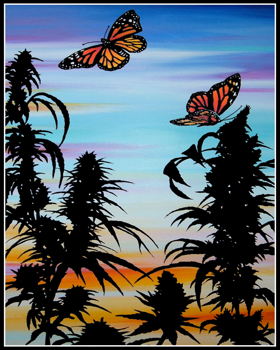 cannabis butterflies