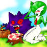 Gardevoir and Gengars picnic