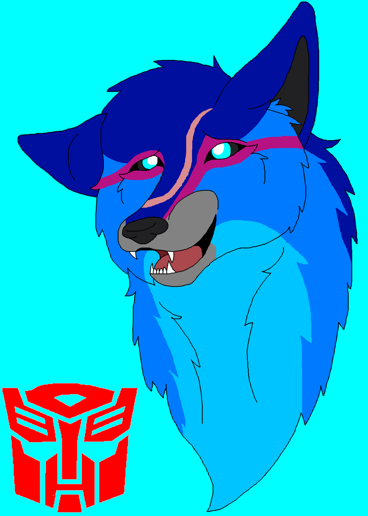 5 Wolves Transformers Transformers wolf Bluefire by SparrowTheFireWolf on DeviantArt