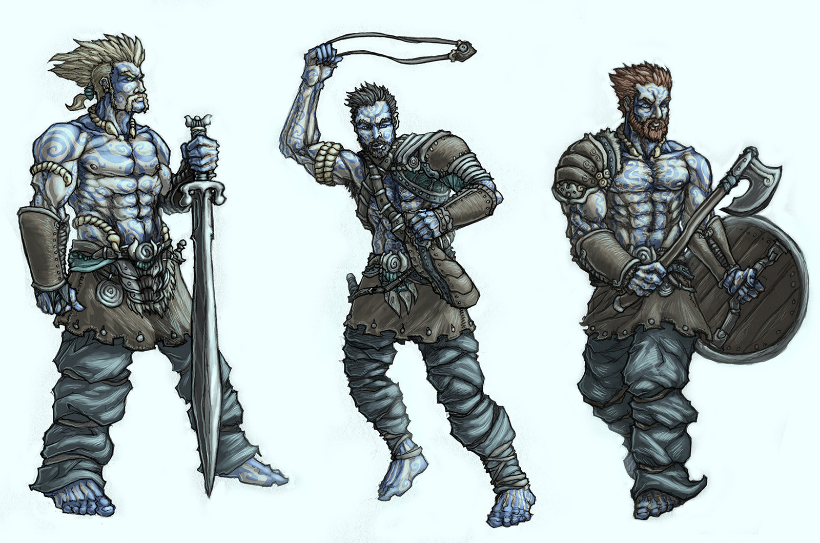 Woad Warriors by aGiantSalamander on DeviantArt