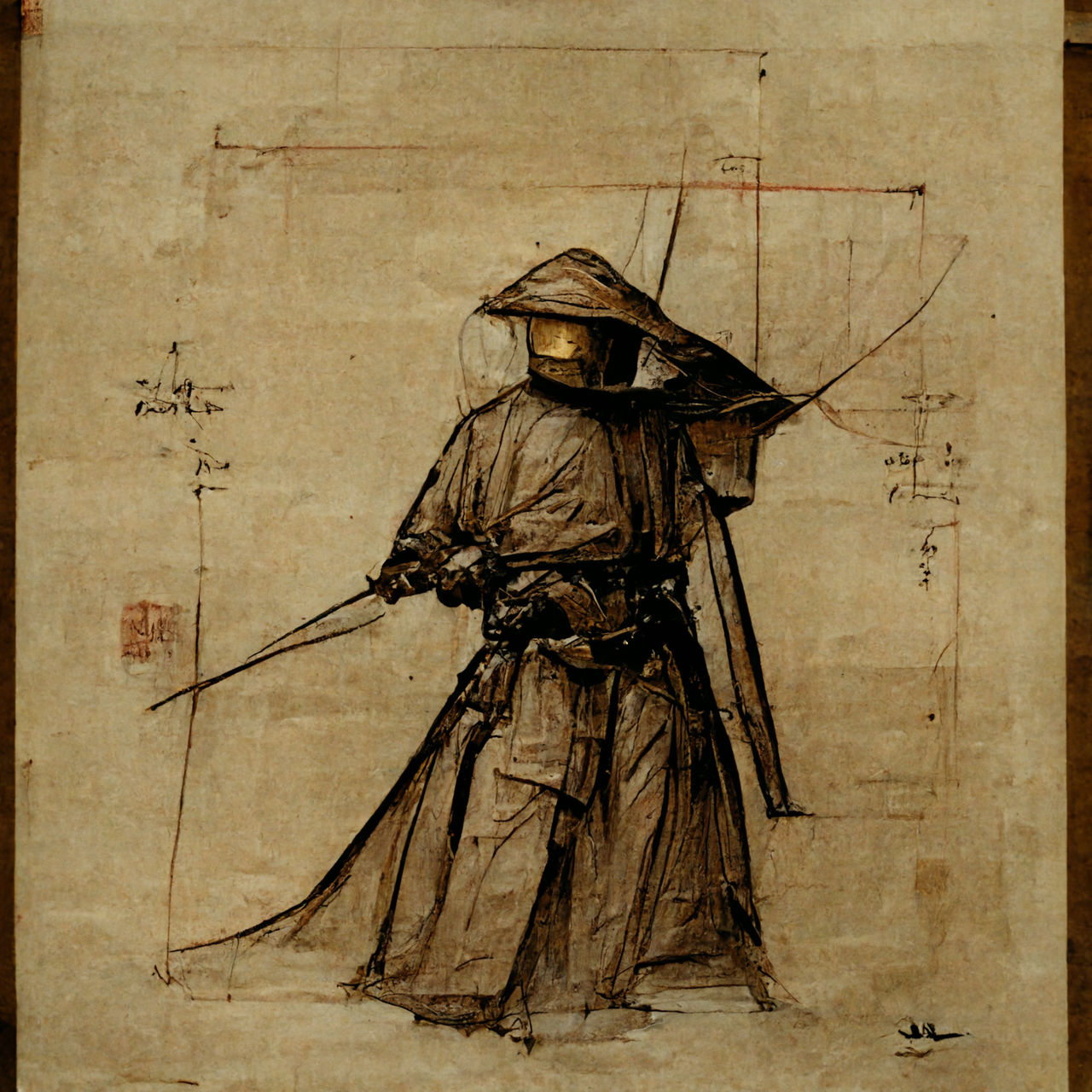 Sketch of a ronin by Zaephui on DeviantArt