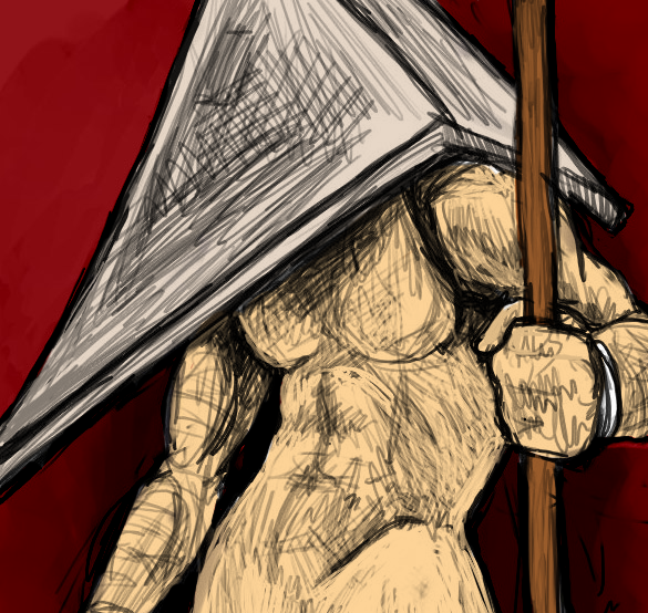 Pyramid Head - Sketch fanart by IALMAR-art on DeviantArt