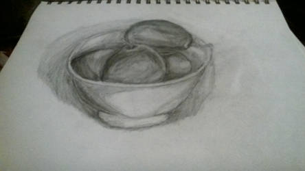 Practice art: Fruit bowl