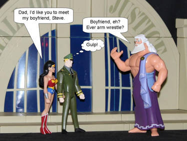 Steve Trevor meets Zeus