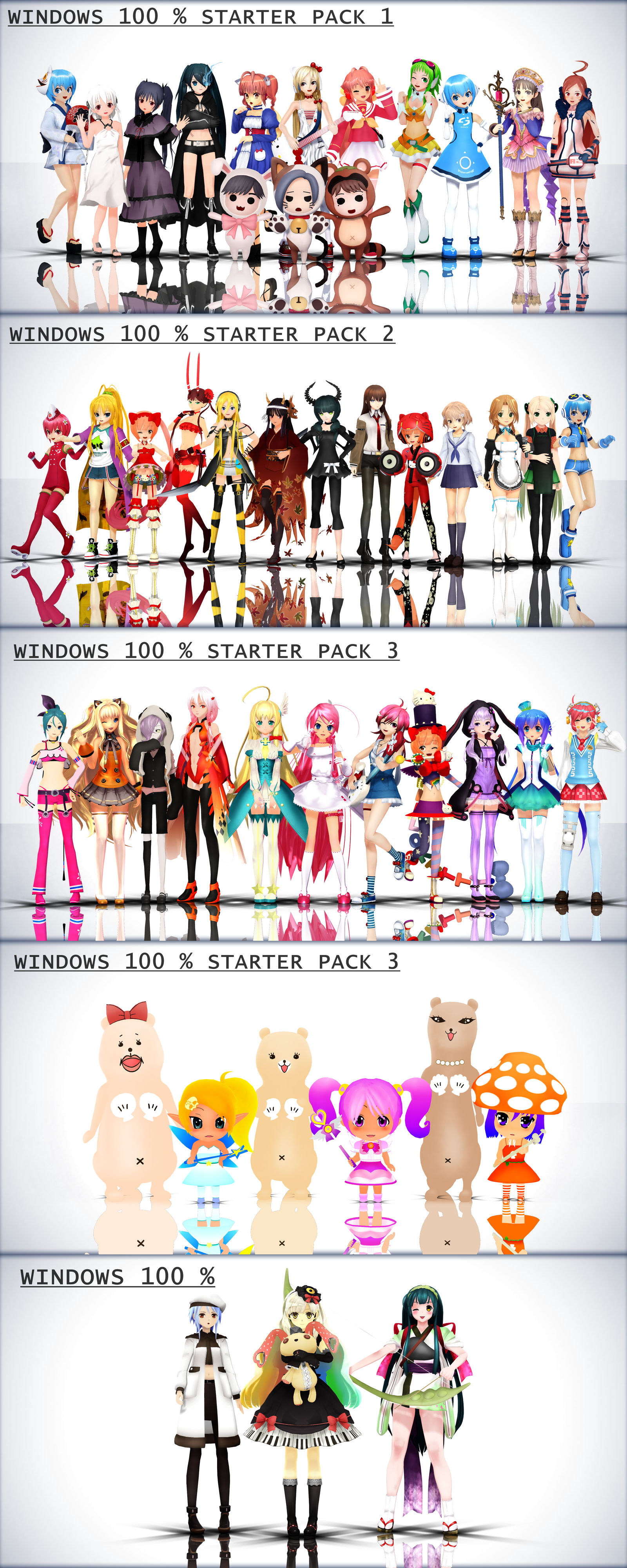 MMD-WINDOWS 100 %-'':. by ciripahn on DeviantArt