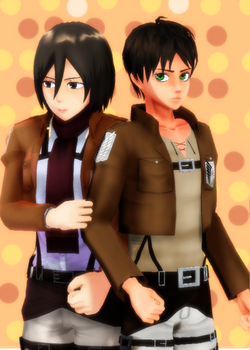 .:''-MMD-Eren Mikasa-:''.