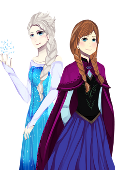 Frozen = Anna and Elsa