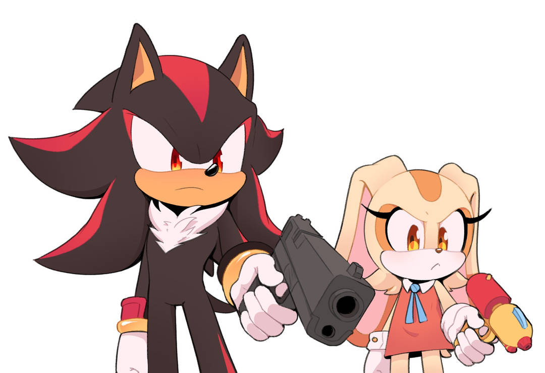 shadow the hedgehog x Cream the Rabbit by NilsBat on DeviantArt