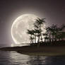 Moon On Sea