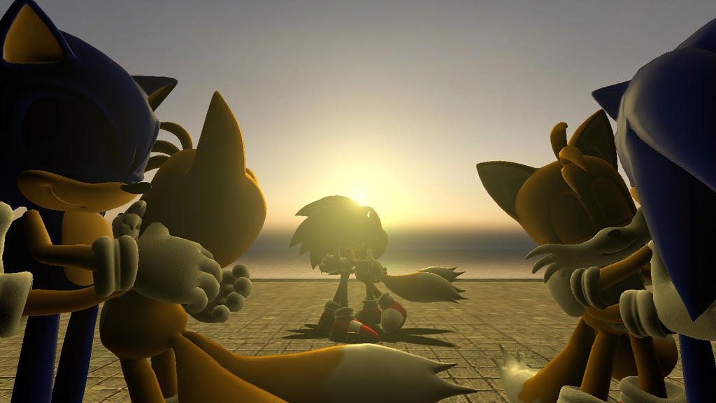 Brotherly Hug - Sonic and Tails by DarkTails-X on DeviantArt.