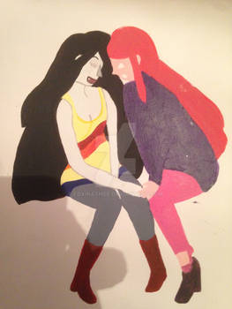 Marceline x Bubblegum Skywitch WIP