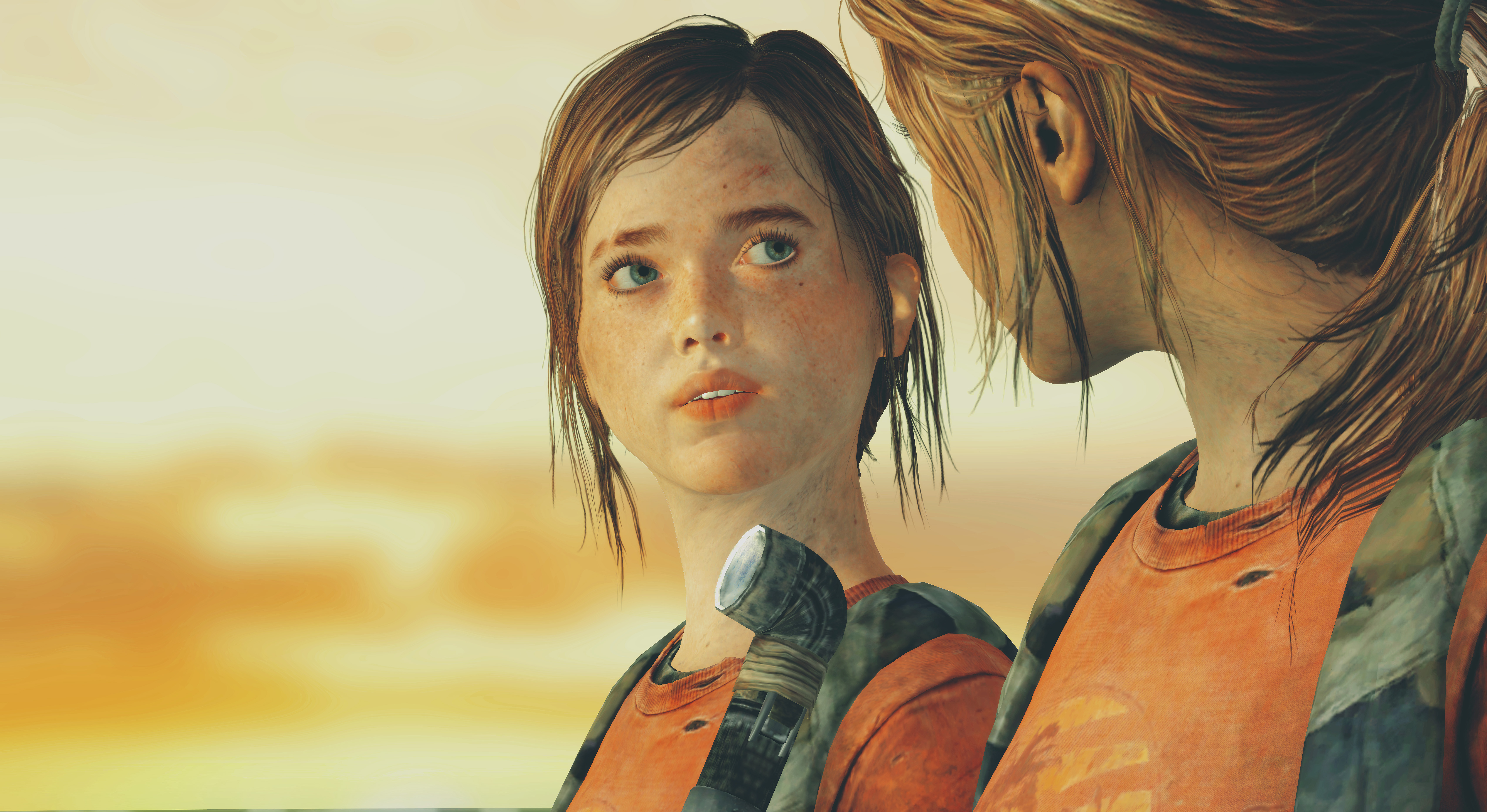 Joel ~ Ellie (Wallpaper) by SoarDesigns on DeviantArt