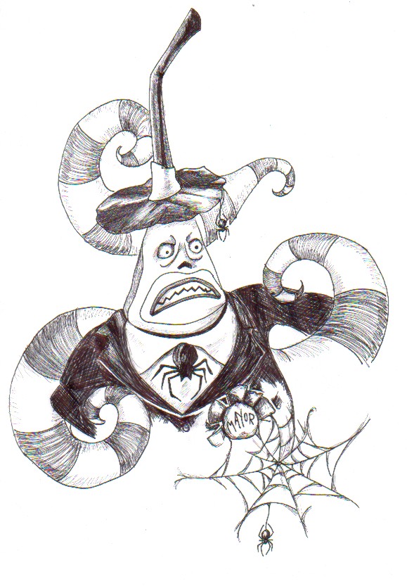 Mayor Nightmare Before Christmas Characters Drawings imgbrah