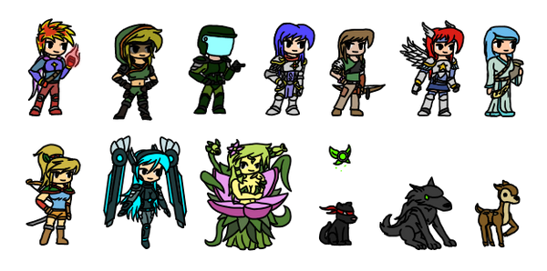 Chibi Computer Oc chibi OC's v3 by ppowersteef on DeviantArt