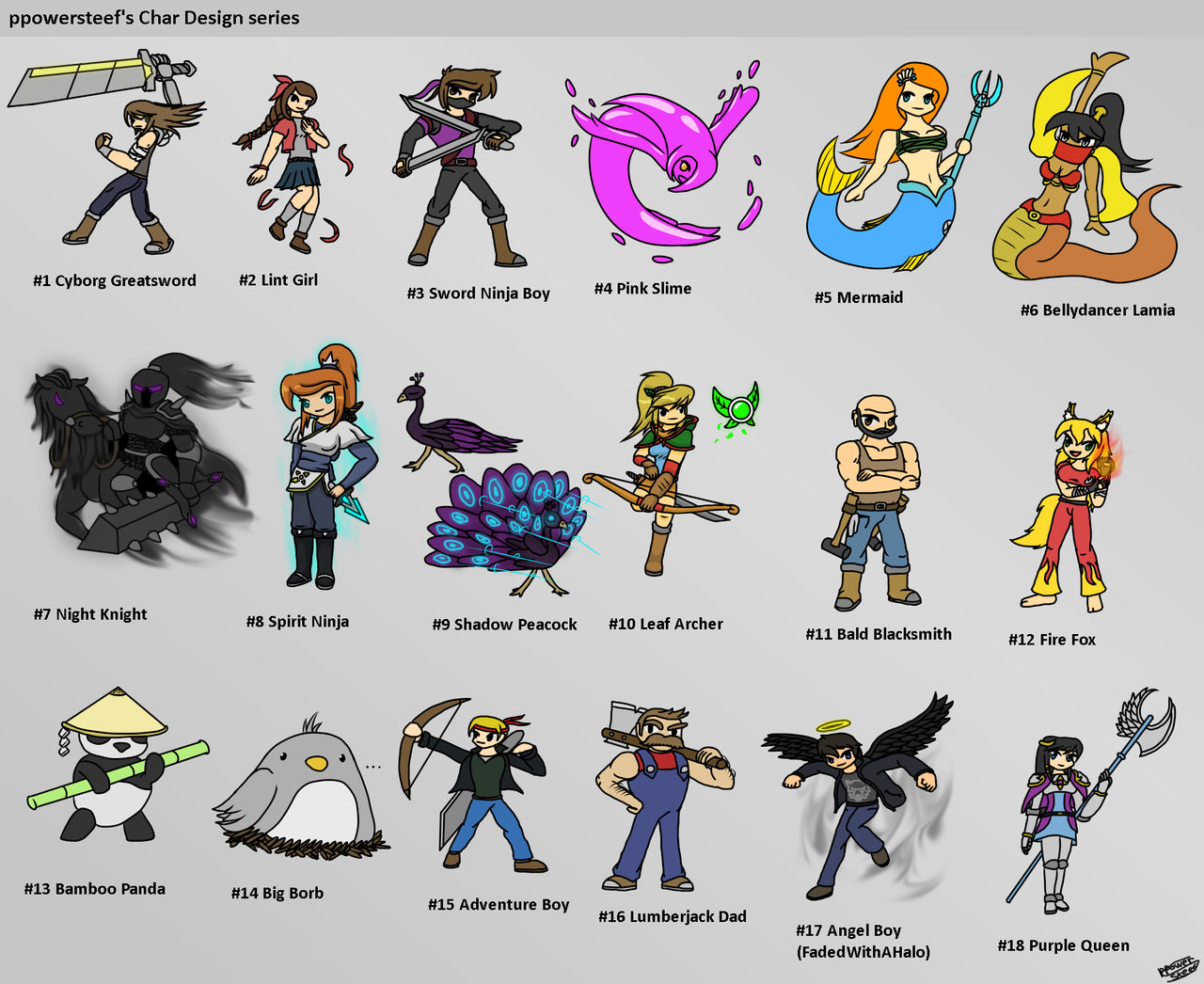 Deviantart Char Char Design series Compilation by ppowersteef on DeviantArt