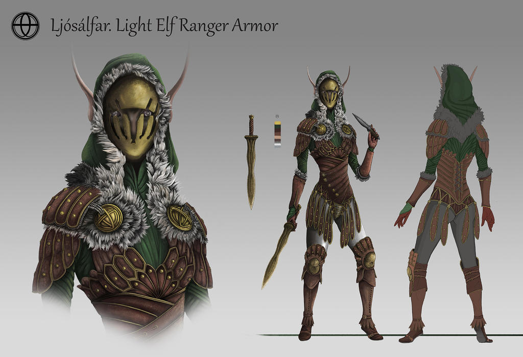 Elven Ranger Character Art by XenoBunny on DeviantArt
