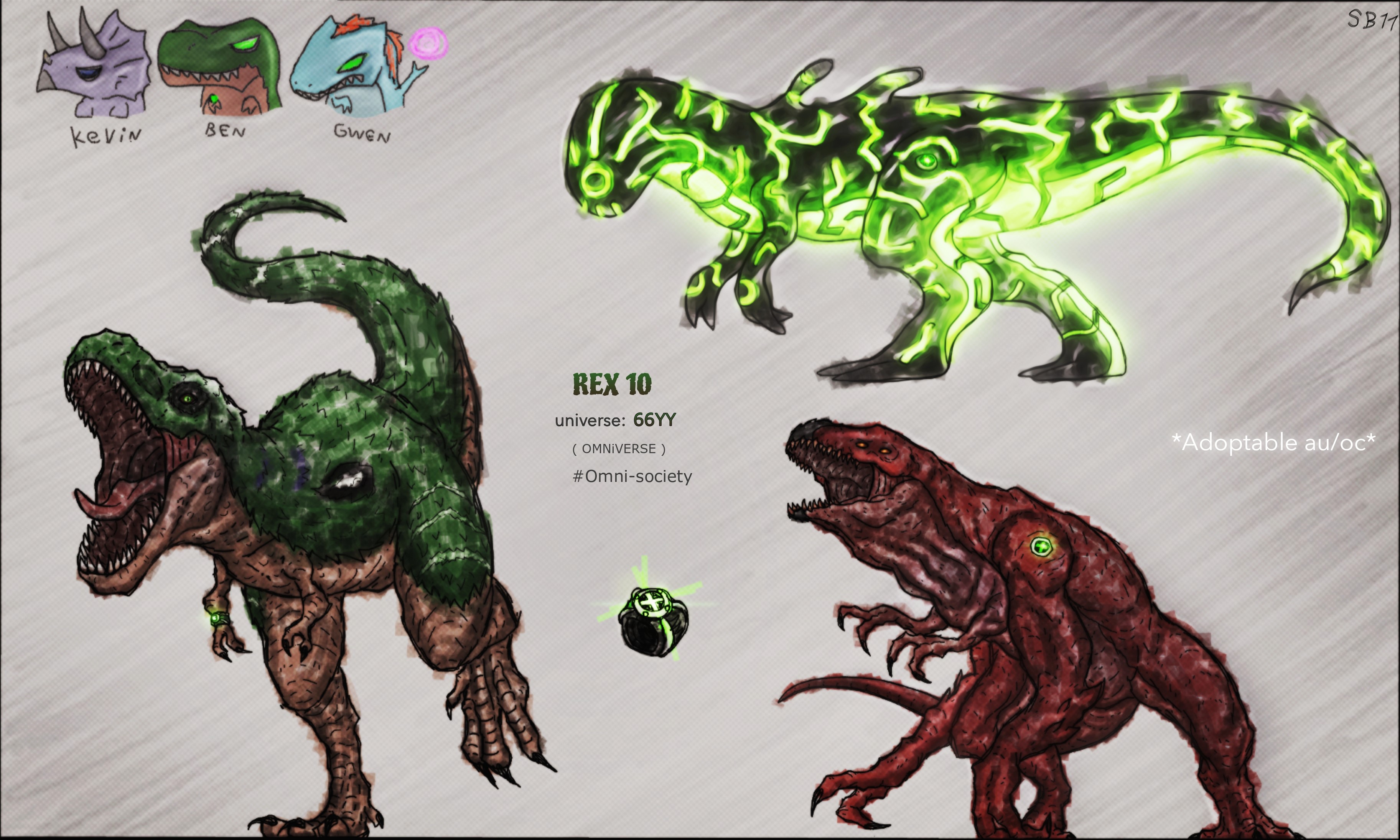 Custom Rex Oc 69. Rex 10 Primitrix ( Adoptable au/oc ) by sheepblack11 on DeviantArt