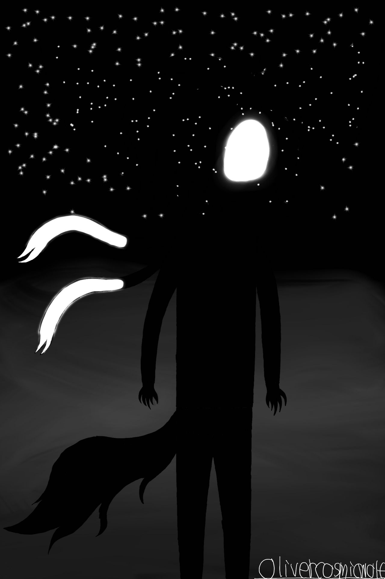 Seeing him in a nightmare