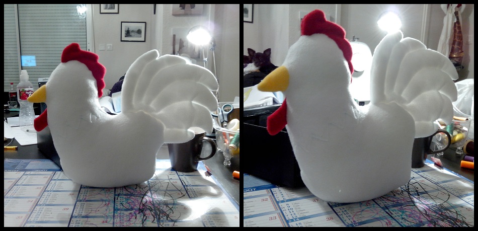 Cucco plush WIP