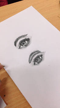 Pencil eye drawing