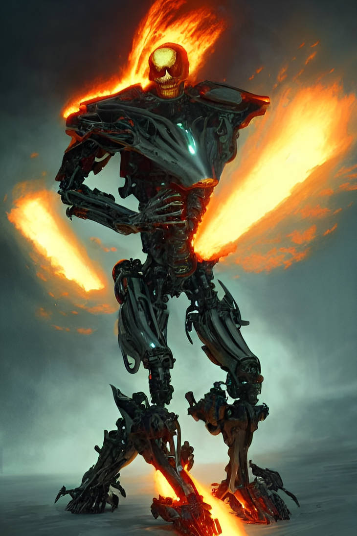 Ghost Rider Mining Machine AI Dump: Ghost Rider Mech by DarkoNash on DeviantArt
