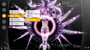 WRS rainmeter w/ SAO menu interface 01