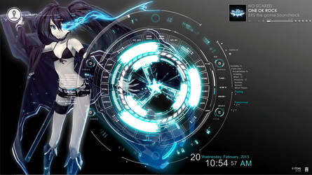 BRS rainmeter w/ SAO menu interface 02