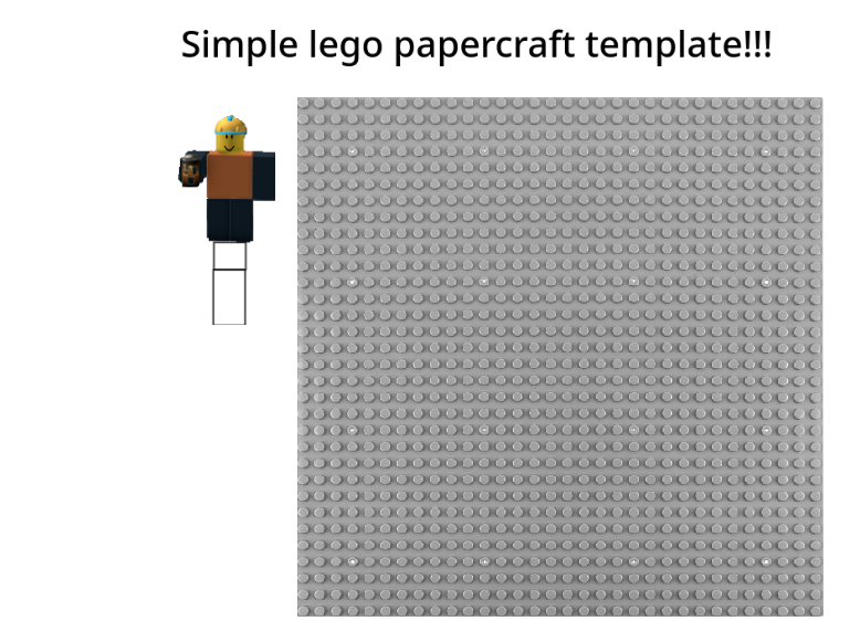 Papercraft Pixel Character Papercraft Classic Blocks Pixel