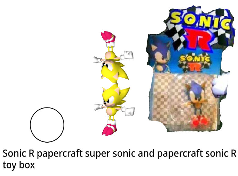 sonic R mini paper toy super sonic, paper toy box by tobioct26 on ...