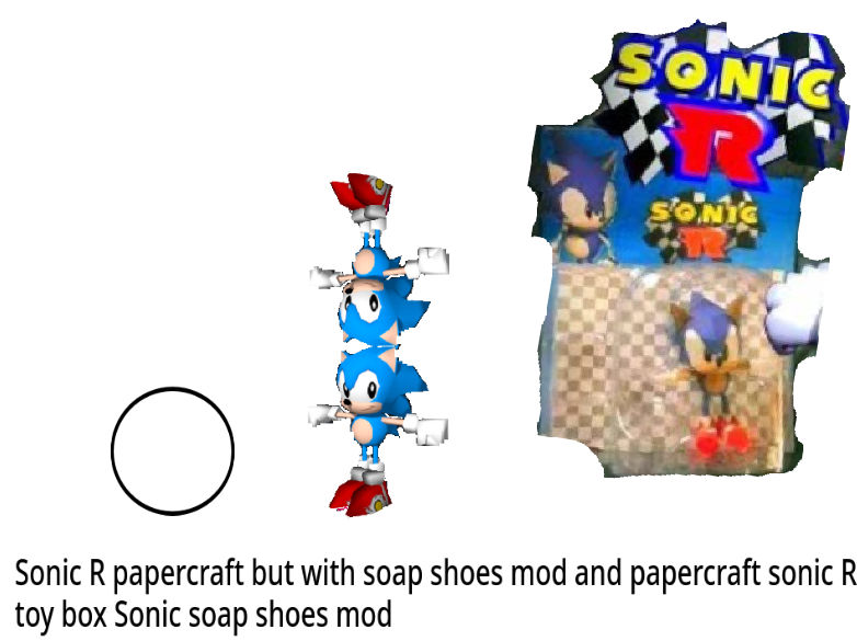 Sonic Papper Sonic R papercraft sonic, but with soap shoes mod by tobioct26 on ...