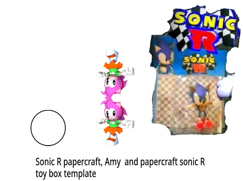 Sonic Papper Sonic R papercraft Amy toy box template papercraft by tobioct26 on ...