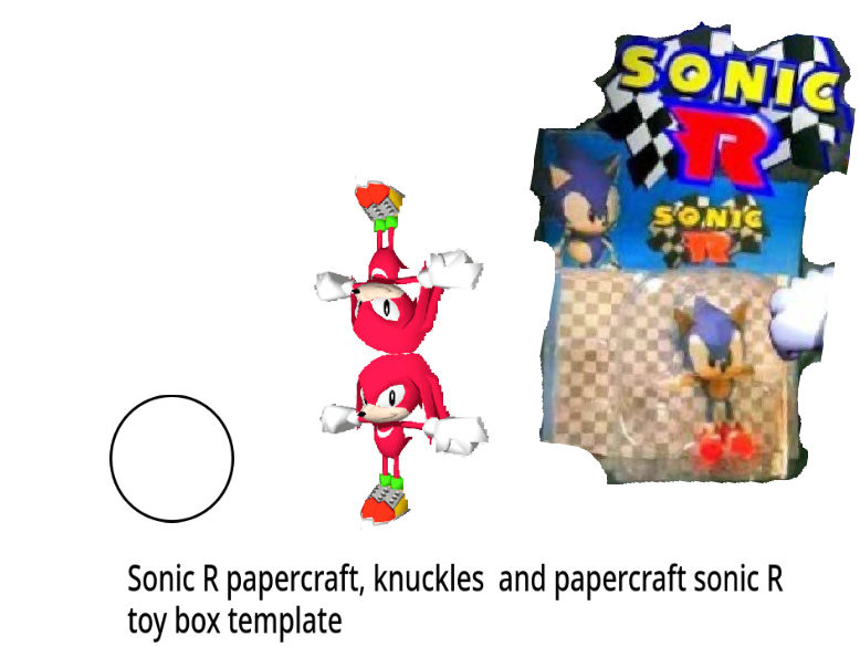 Sonic R papercraft knuckles sonic R toy box craft by tobioct26 on ...