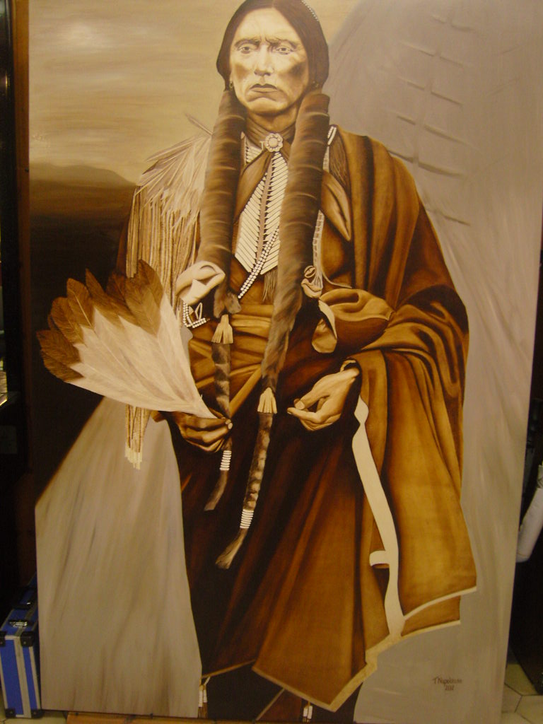 QUANAH PARKER LAST CHIEF OF THE COMANCHES. OIL