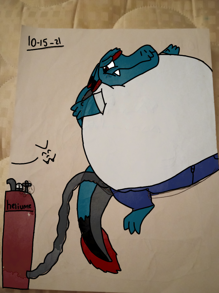 One of my o.c's inflating themselves with air 5 by ILoveHiroandBaymax ...